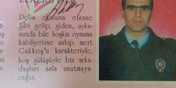 Kahraman Polisi, Arkadaşları Okul Albümünde Mertliğiyle Anlatmıştı