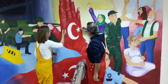 Aydın’da “15 Temmuz Milli İrade Destanı” Duvarlara İşlendi