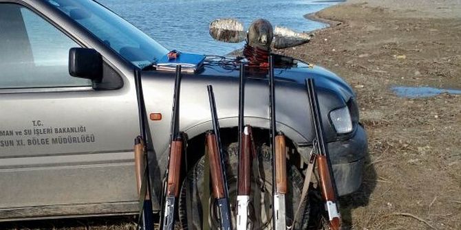 Samsun’da 57 Tüfek Ve 294 Hayvana El Koyuldu