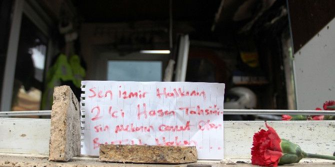 İzmir’deki Patlama Noktasına Anlamlı Not