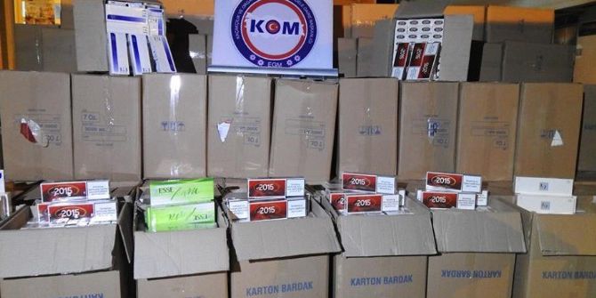 Ordu’da 155 Bin Paket Kaçak Sigara Ele Geçti
