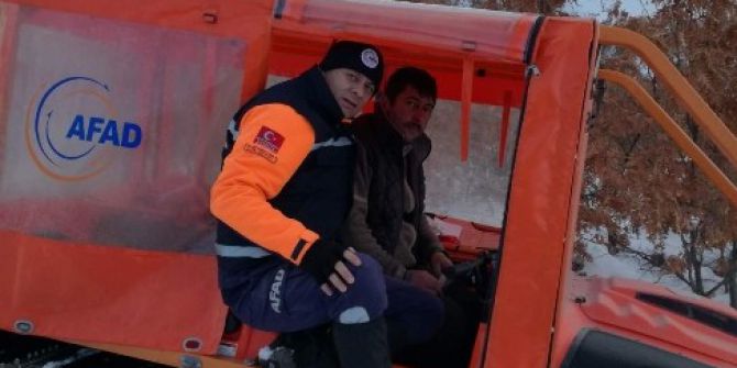 Dağda Mahsur Kalan Vatandaşı Afad Ekipleri Kurtardı