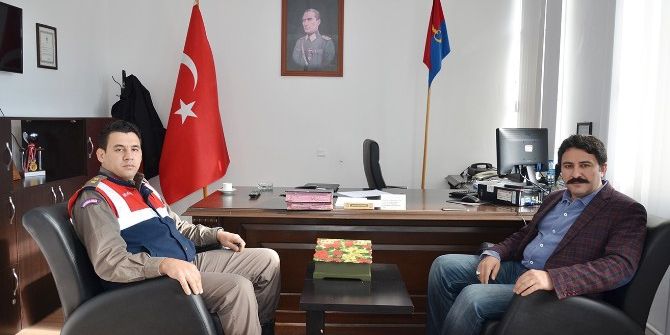 Başkan Kalın’dan İlçe Jandarma Komutanı İmre’ye Hayırlı Olsun Ziyareti