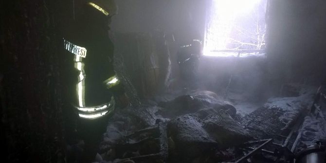 Suriyeli Ailenin Kaldığı Evde Yangın Çıktı