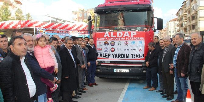 Alanya’dan Halep’e 3 Yardım Tır’ı