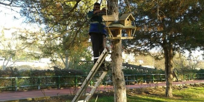 Başakşehir’in Kuşlarına Soğuk Havalarda Sıcak Yuva
