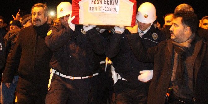 Kahraman Şehit Fethi Sekin’in Naaşı Memleketine Getirildi
