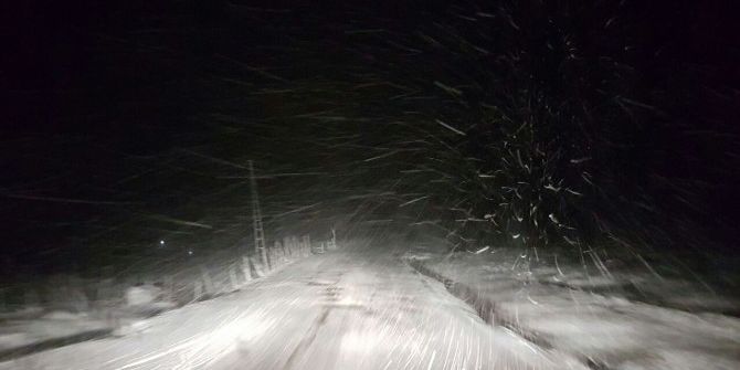 Balıkesir’de Kar Yağışı