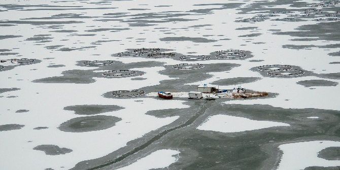 Çelikhan Çat Barajı Dondu