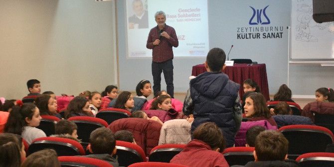 Karikatürist Salih Memecan Çocuklarla Buluştu