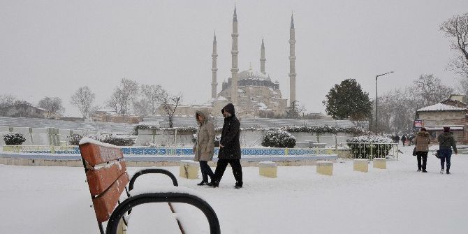 Selimiye Camii’nden Kar Fotoğrafları