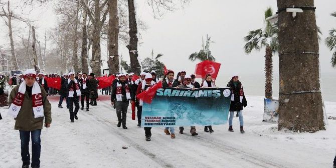 Yalova’da Sarıkamış Şehitleri İçin Yürüdüler