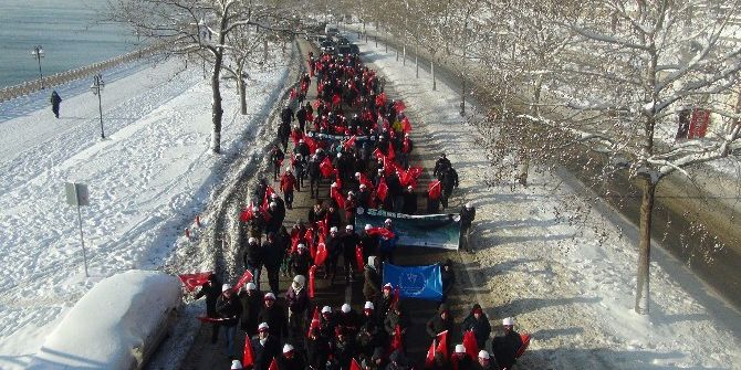 Eksi 10 Derecede Sarıkamış Şehitlerini Andılar