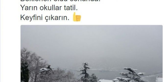Zonguldak’ta Okullar Bir Gün Tatil