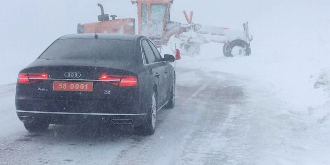 Sivas-Malatya Karayolunda Kar Ve Tipi Etkili