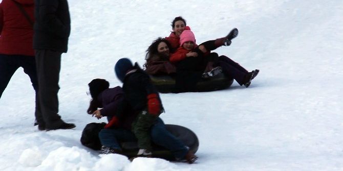 Ayder’de Şambrel İle Kayak Keyfi