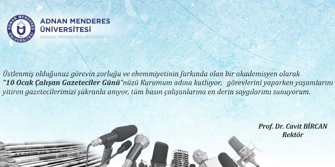 Rektör Bircan, Çalışan Gazetecileri Unutmadı