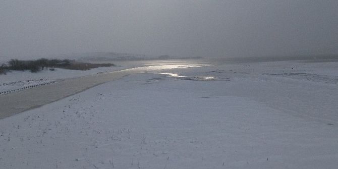 Büyükçekmece Gölü Dondu