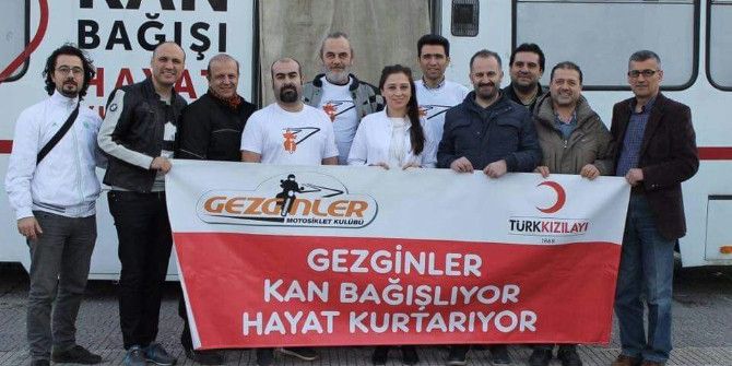Gezginler Motosiklet Kulübü’nden Kan Bağışı