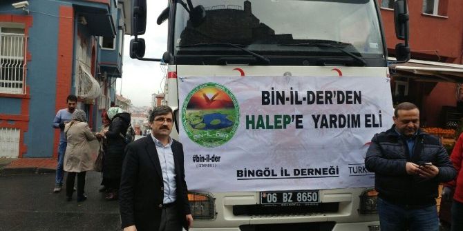 Bingöl’den Halep’e Yardım Tırı Gönderildi