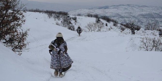 Mehmetçik’ten Ağır Kış Şartlarında Terör Örgütüne Darbe