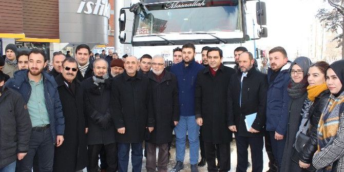 İhh Ve Kırşehir Belediyesi’nden Halep’e 4 Tır’lık Gıda Yardımı