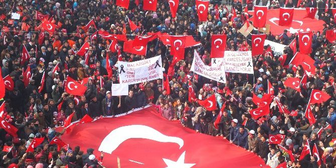 Malazgirt’te Teröre Lanet Mitingi