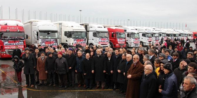 Samsun’dan Halep’e 33 Tır Yardım Gönderildi