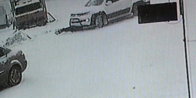 Ölümden Dönme Anı Güvenlik Kamerasında