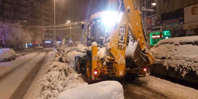 Bafra’da Karla Mücadele