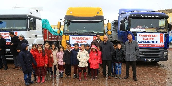 Darende’den Halep’e 5 Tır Yardım