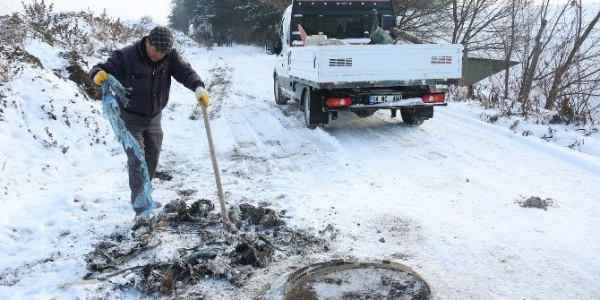 Bolu’da Kollektör Hatları Çöplüğe Döndü