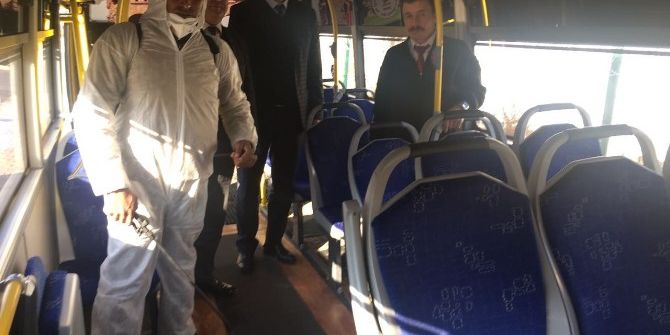 Aydın Şehiriçi Minibüslerinde Grip Önlemi