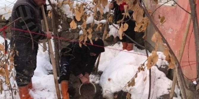 Eksi 15 Derecede Kanalizasyon Çalışması