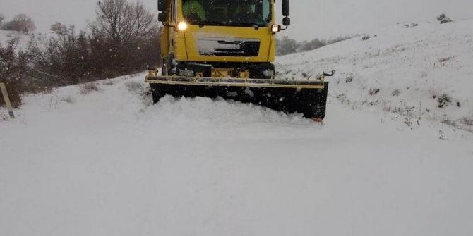 Kırklareli’nde Karla Mücadele Çalışmaları
