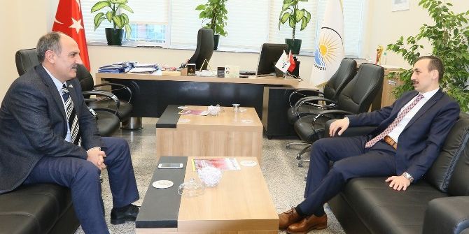 Kaymakam Çiçekli’den Genel Sekereter Yaşar’a Ziyaret