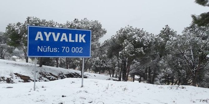 Kuzey Ege’de Yoğun Kar Yağışı Başladı