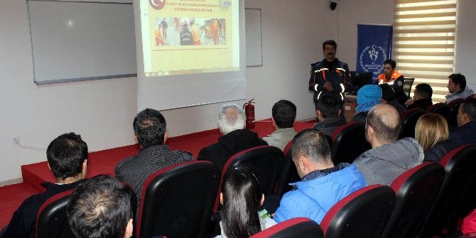 Deprem Ve Yangın Tatbikatı Eğitimi Verildi