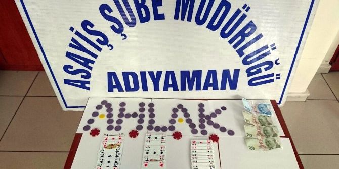 Adıyaman’da Kumar Operasyonu