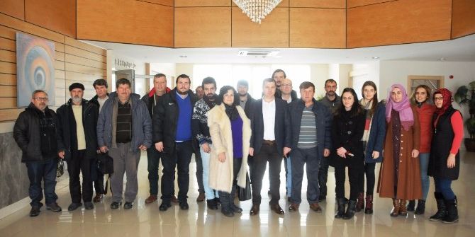 Başkan Kuzu Çanlı Gazetecileri Ağırladı