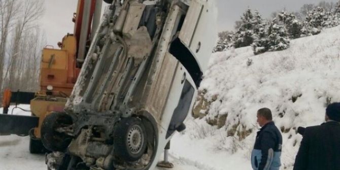 Hisarcık’ta Trafik Kazası: 1 Yaralı