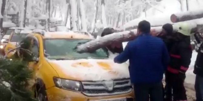 Beykoz’da Taksici Ölümden Döndü
