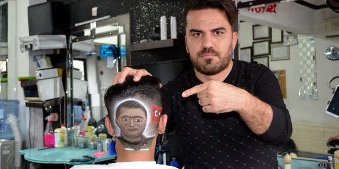 Kahraman Polis Fethi Sekin’in Portresini Kafasına Çizdirdi