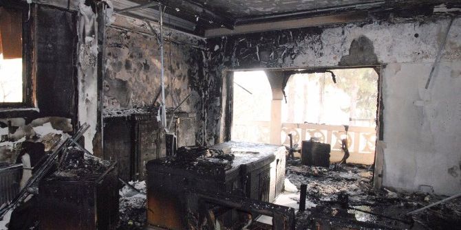 Tadilatı Tamamlanan Halk Eğitim Merkezinde Yangın Çıktı