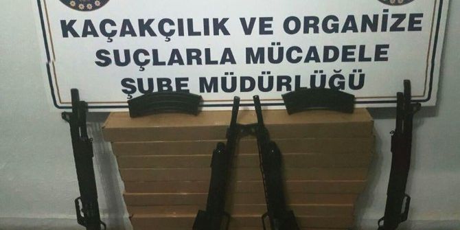 Kargodan Kaçak Tüfek Çıktı