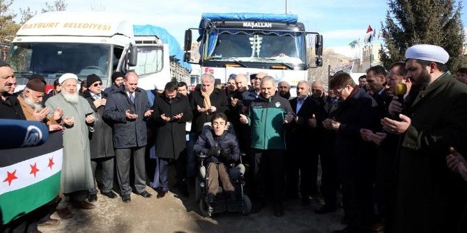 Bayburt’tan Halep’e Yardımlar Sürüyor