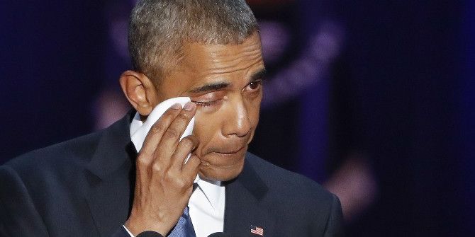 Obama’dan Gözyaşları İçinde Veda Konuşması