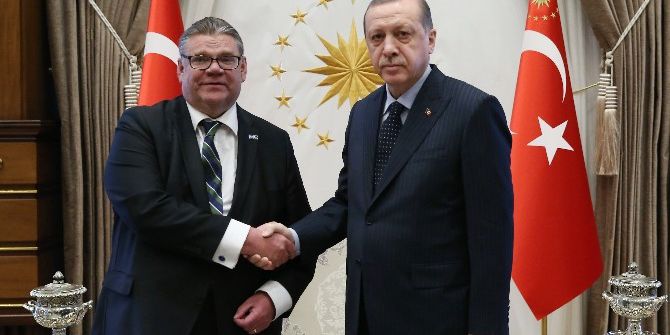 Cumhurbaşkanı Erdoğan, Finlandiya Dışişleri Bakanı Soini’yi Kabul Etti