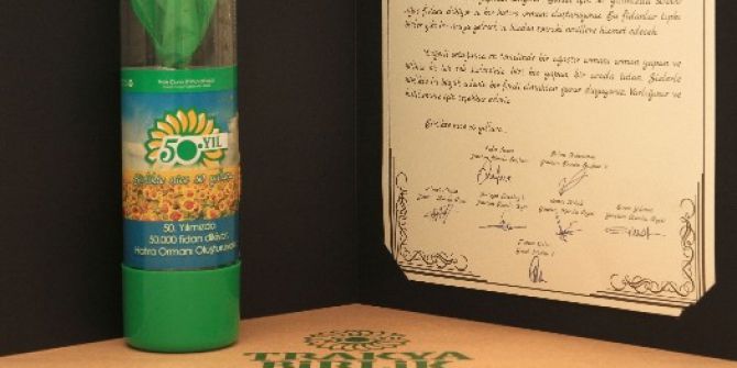 Trakya Birlik’ten 50. Yılında Ortaklarına 50 Bin Çam Fidanı