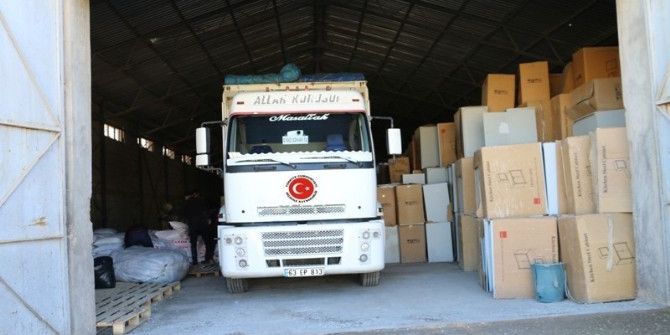 Akçakale Kaymakamlığından Halep’e Yardım